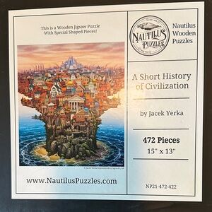 Nautilus Wooden Puzzle - A Short History of Civilization
